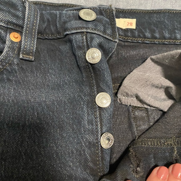 Levi’s Wedgie Black Washed Denim Jeans - Picture 5 of 9